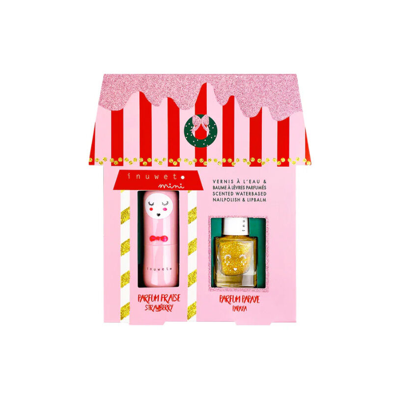 Inuwet Juliet House Lip Balm And Water-based Nail Polish Set
