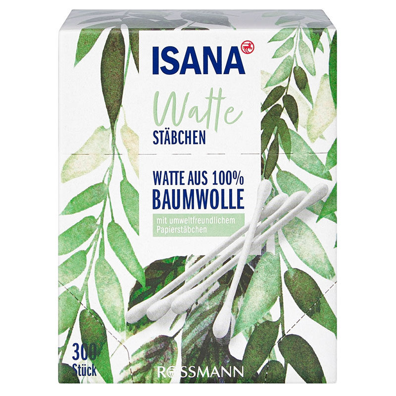 Isana Motif Cotton Swabs In Box 300 pcs
