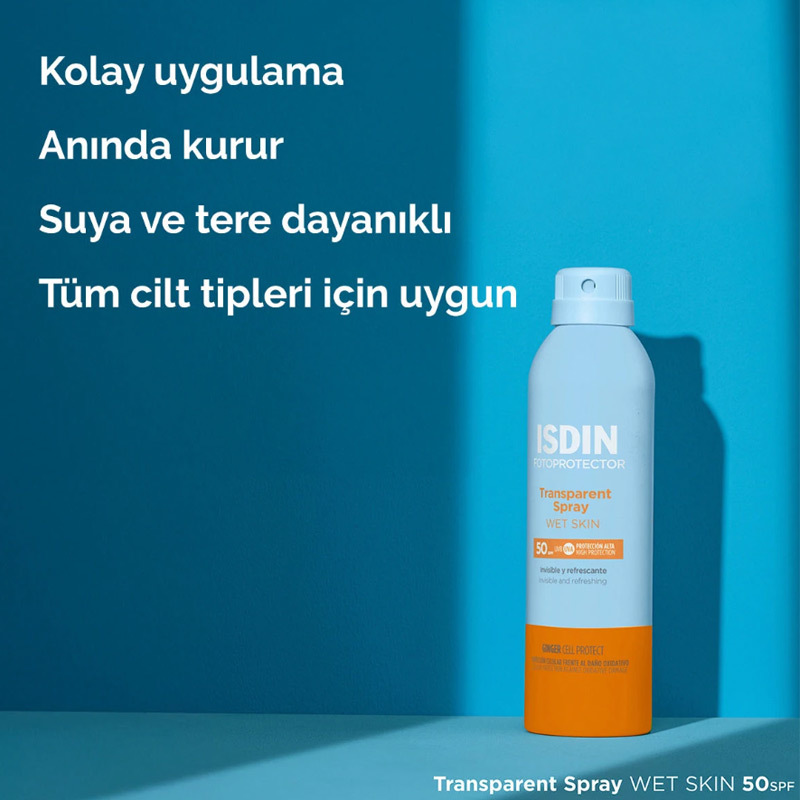 Transparent Sunscreen White Skin Protection SPF 50 by Isdin 250 ml