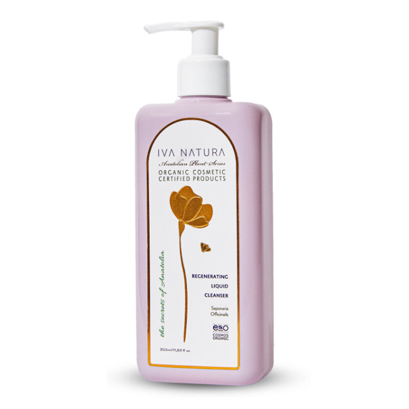 Iva Natura Organic Soapwort Extract Liquid Facial Cleanser 350 ml