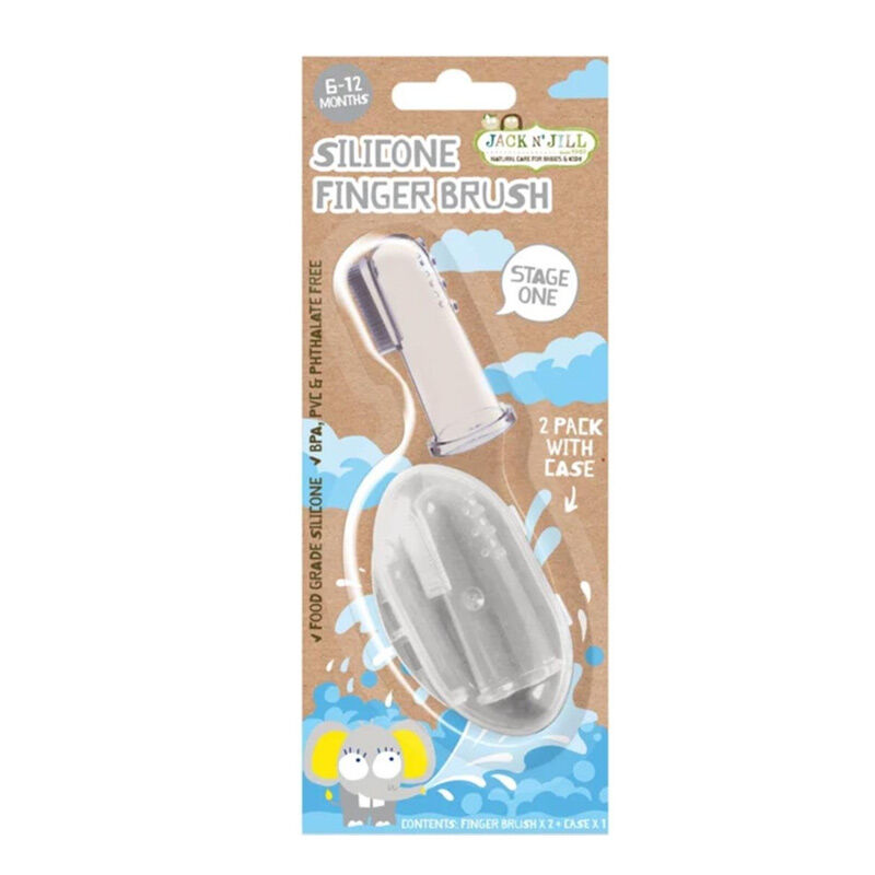 Jack And Jill Kids Silicone Finger Brush 2 pcs