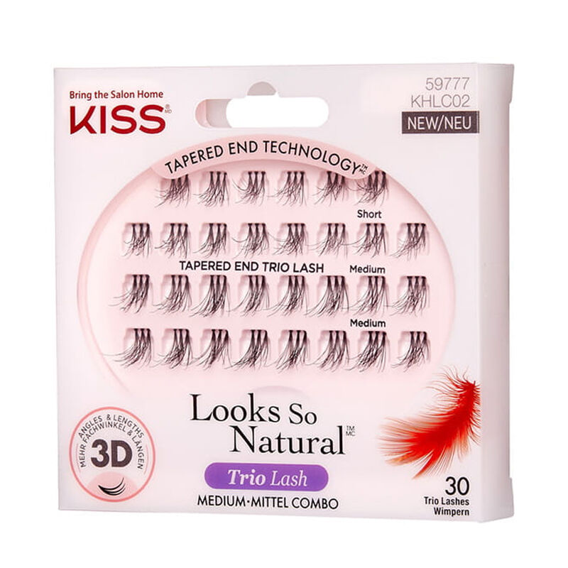 Kiss Looks So Natural Trio Lash Single False Eyelashes Lavishs 59777