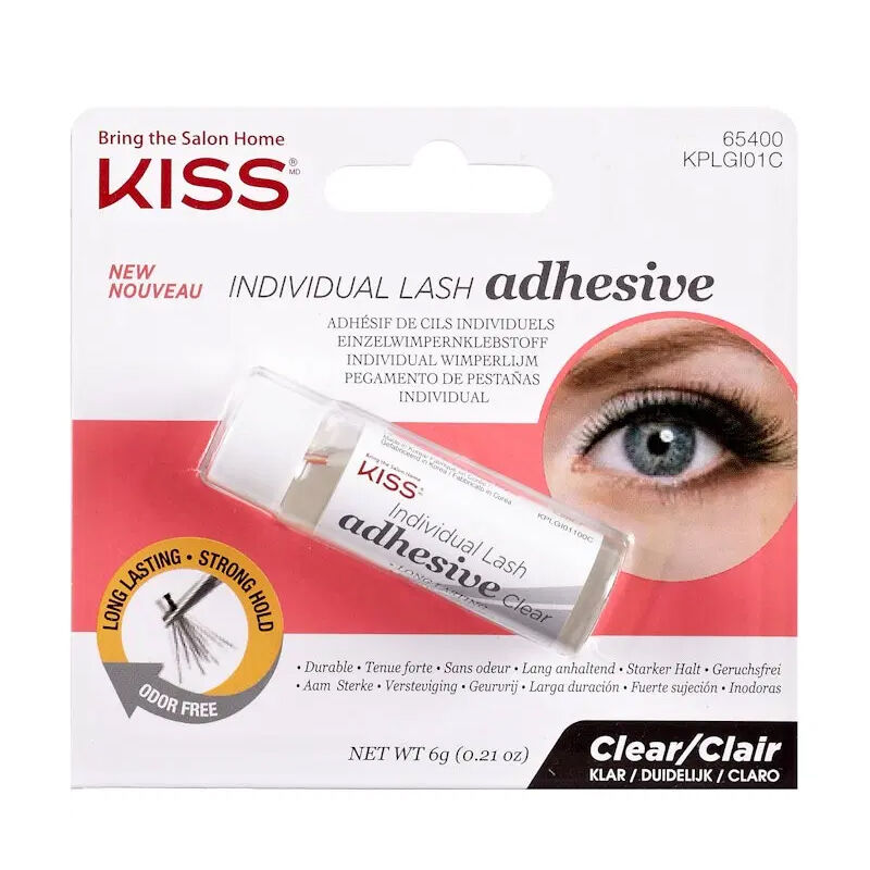 Kiss Single False Eyelash Glue Transparent Color 65400