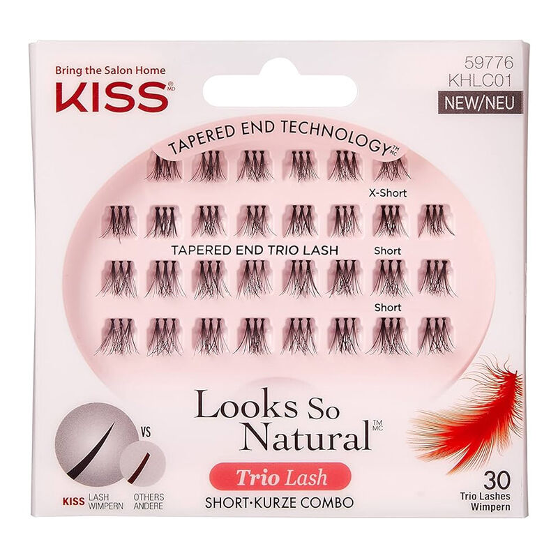 Kiss Looks So Natural Trio Lash Single False Eyelashes Classy 59776