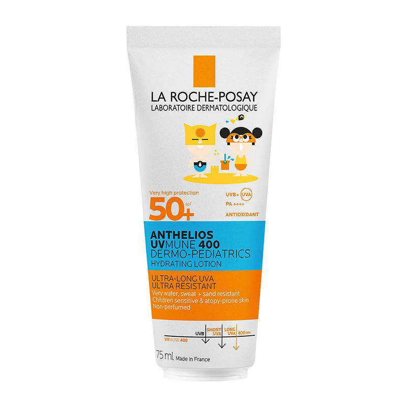 La Roche Posay Anthelios Dermo Pediatrics UVmune400 SPF50+ Sunscreen Body Milk for Sensitive Skin and Children 75 ml