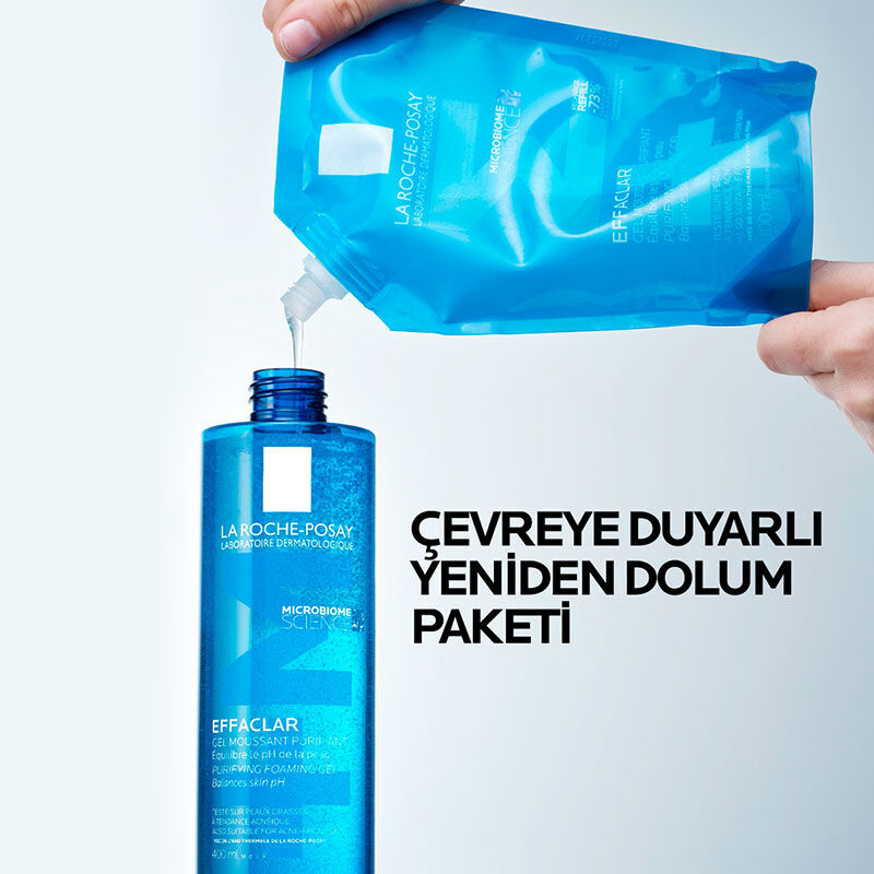 La Roche-Posay جل التنظيف إيفاكلار من لاروش بوزيه للبشرة الدهنية 400 مل عبوة إعادة تعبئة