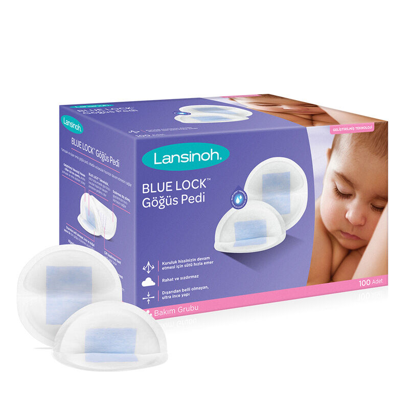 Lansinoh Blue Lock Brustpolster - 100 ultra-absorbierende Polster