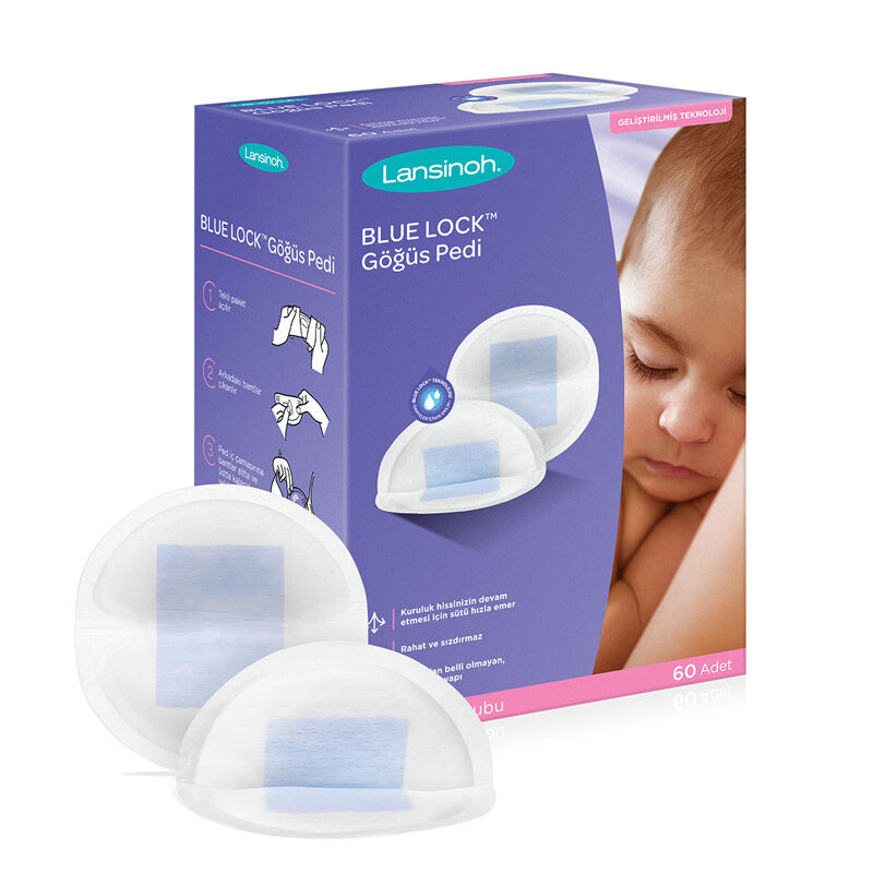 Lansinoh Blue Lock Chest Pad 60 pcs