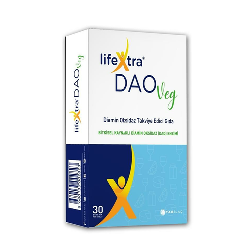 TAB Lifextra Daoveg Diamine Oxidase Food Supplement 30 tablets