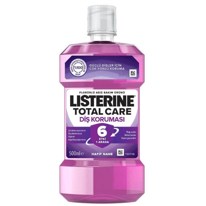 Listerine Total Care 6 in 1 mint Flavored Mouthwash 500 ml