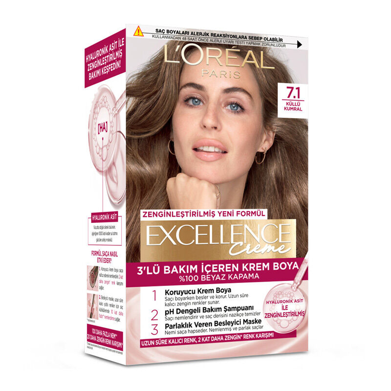 L'Oréal Paris Excellence 7.1 Aschblond Haarfarbe