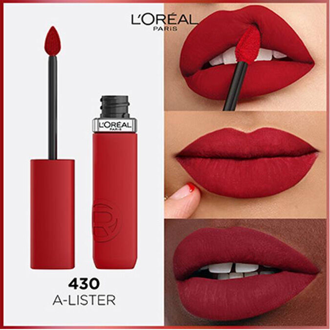 L'Oreal Paris أحمر شفاه سائل مطفي من لوريال باريس 430 أ-سيستر