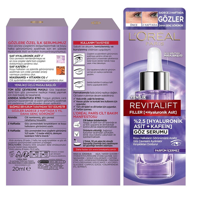 Strahlende Augen: L'Oréal Revitalift Filler Augenserum