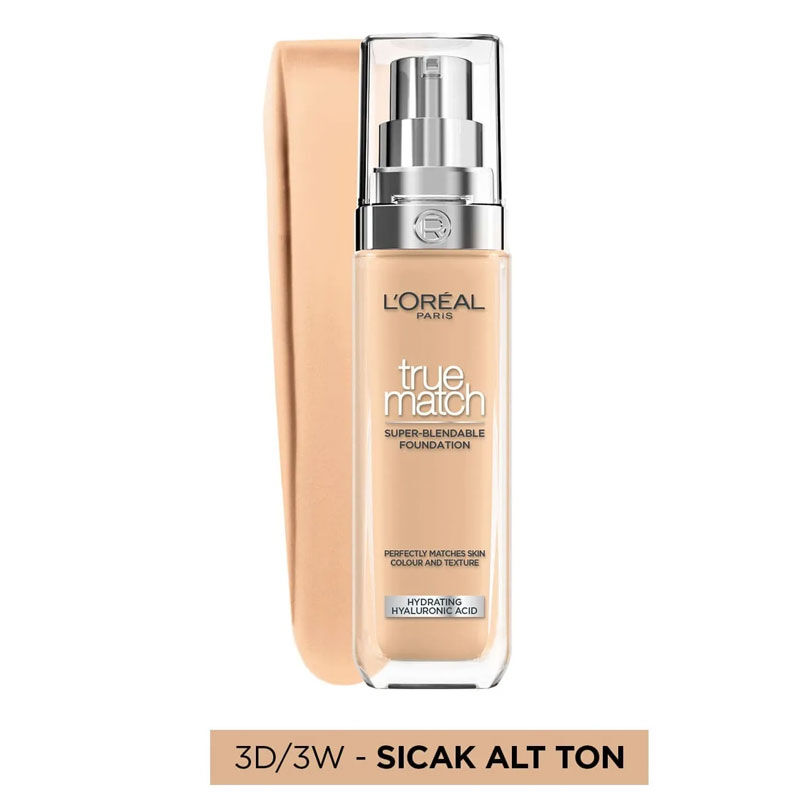 LOreal Paris True Match Skincare Foundation 30 ml - 3.D-3.W Warm Dore