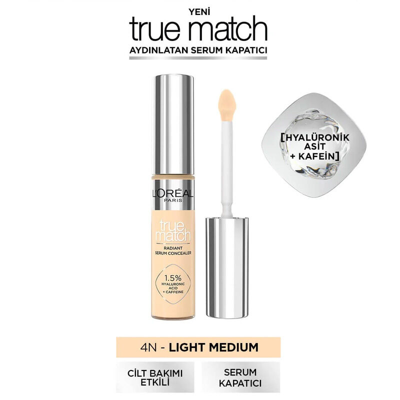 L'Oréal Paris True Match Radiant Serum Concealer 4N - 11ml