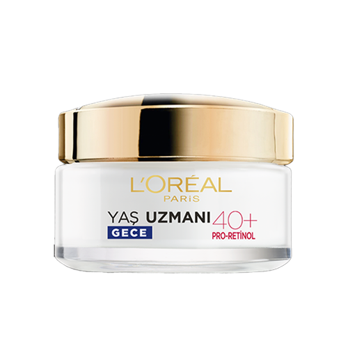 L'Oreal Paris كريم ليلي مضاد للتجاعيد وشد البشرة من لوريال باريس إيج إكسبيرت 40+ 50 مل