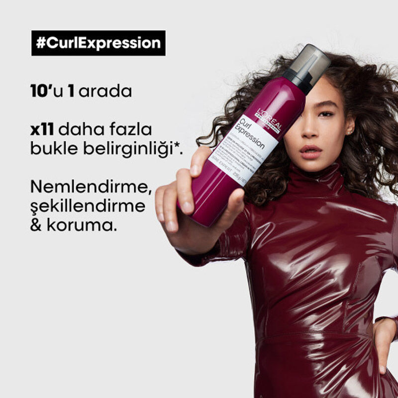 L'Oreal Paris لوريال بروفيشنال كيرل إكسبريشن كريم تصفيف الشعر المجعد رغوي 250 مل