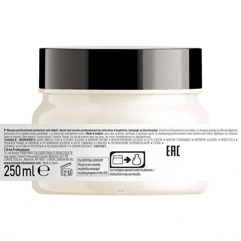 Loreal Professionnel Metal Detox Anti-Metal Protective Mask For Treated and Damaged Hair 250 ml