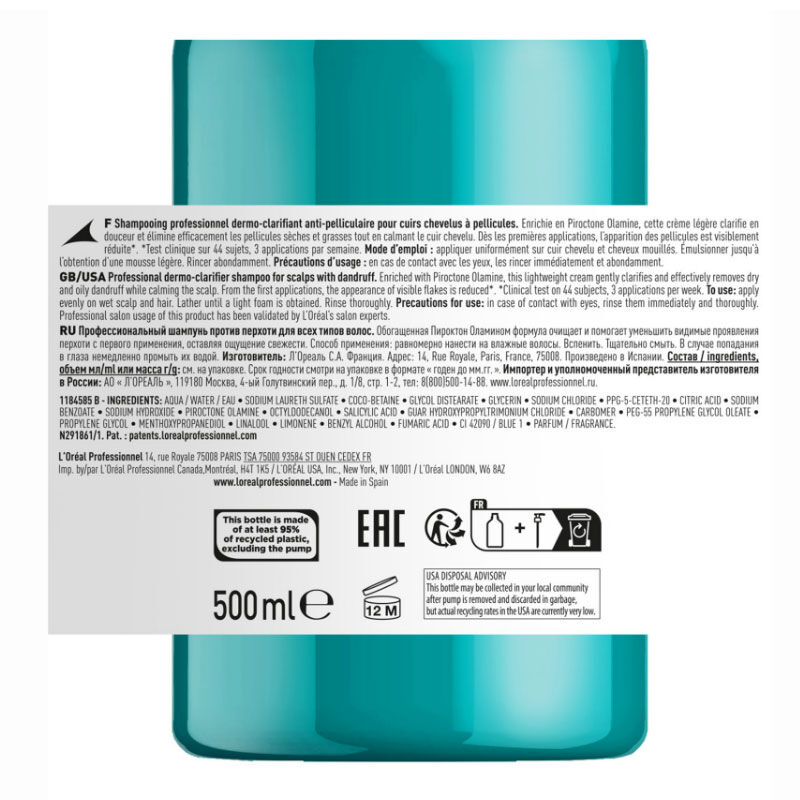 Befreien Sie Ihre Kopfhaut: Anti-Schuppen Shampoo 500ml