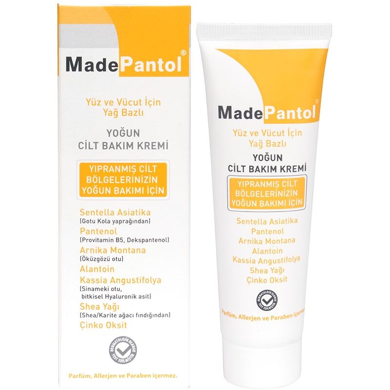 Dermadolin Madepantol Oil Based Intensive Skin Care Cream 50 ml