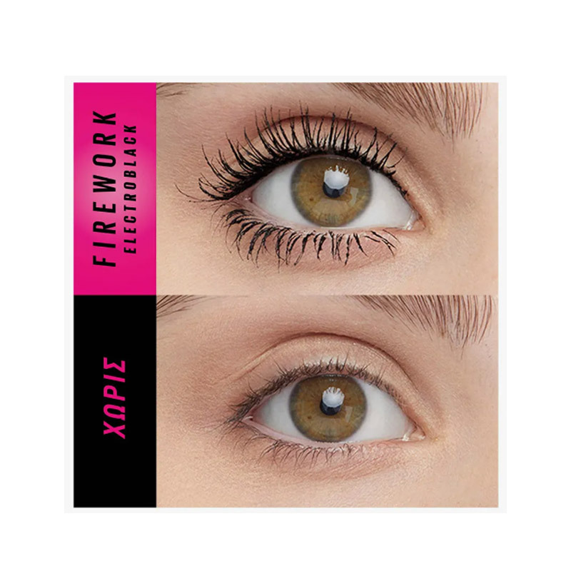 Maybelline Firework Electro Black Mascara - 360° Volume &amp; Shine