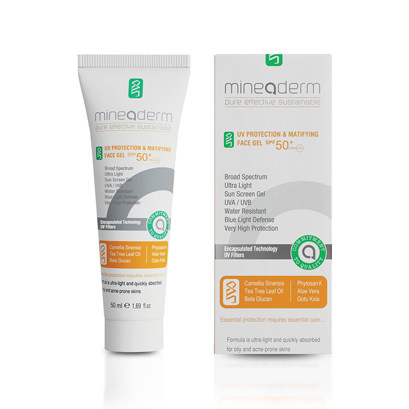 Mineaderm Uv Protection & Matifying Face Gel Spf50+ 50 ml