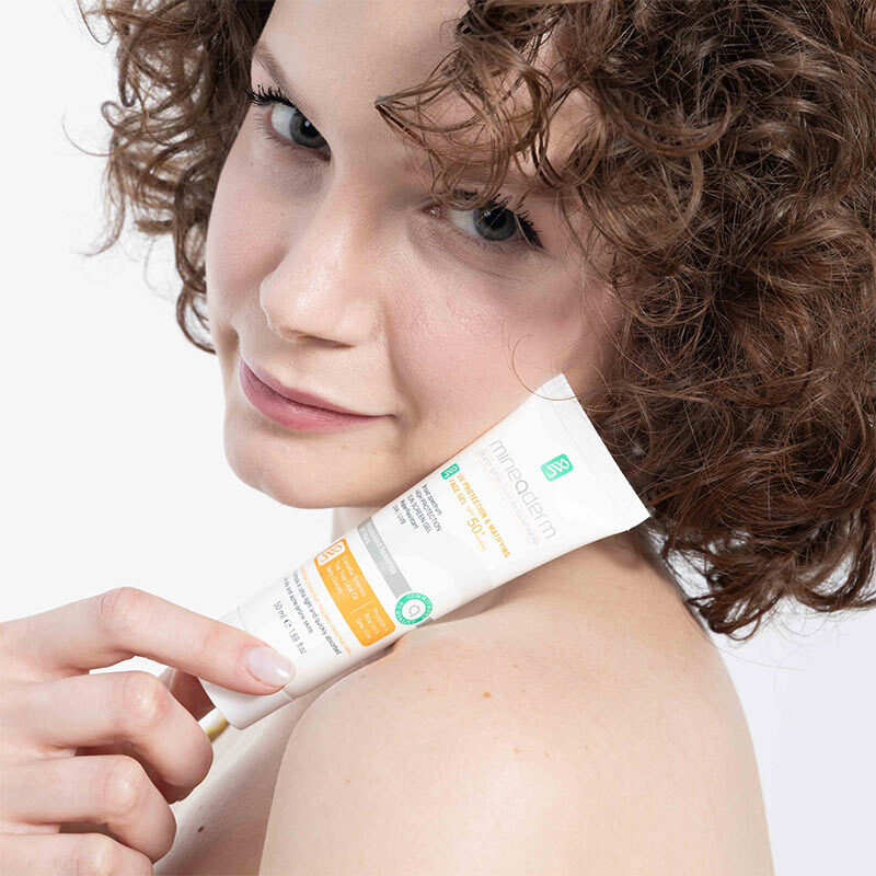 Mineaderm SPF50+ mattierendes Gesichts-Gel - UV-Schutz 50ml