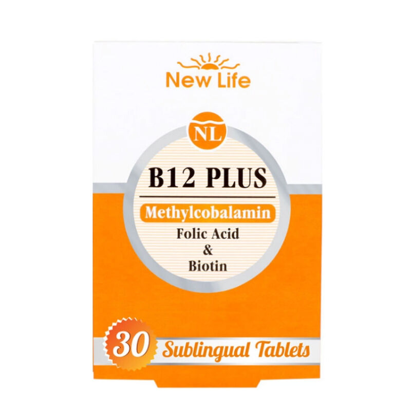 New Life B12 plus Food Supplement Containing Folic Acid And Biotin 30 capsules