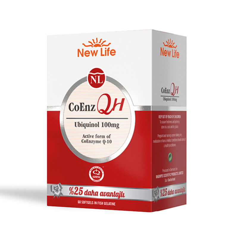 New Life Coenz Qh 100 mg 60 soft Capsules