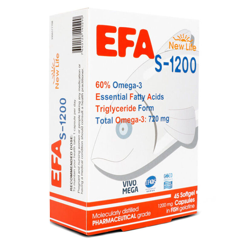 New Life S-1200 Omega-3 Ergänzung, 45 Kapseln