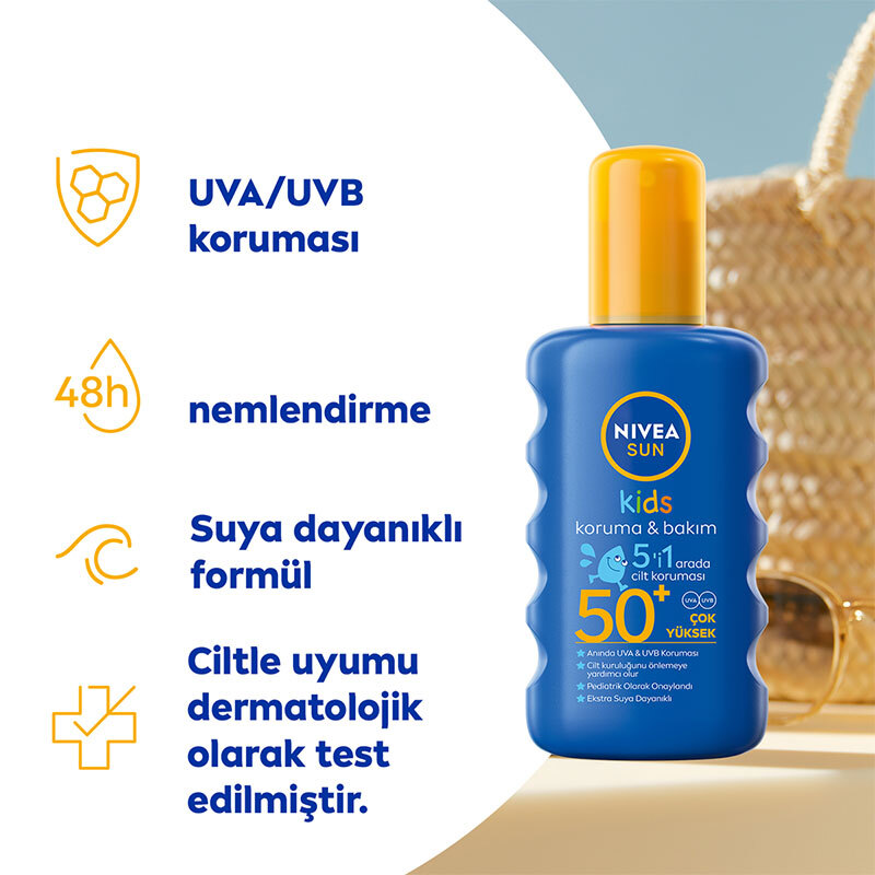 Надежная защита: Nivea Детский Солнцезащитный Спрей SPF50