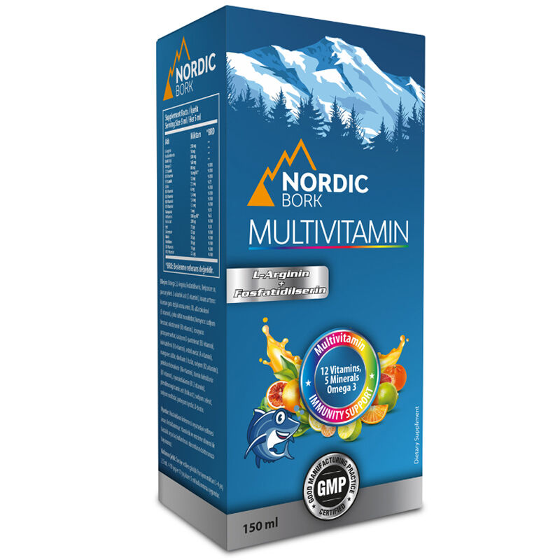 Nordic Bork Omega-3 supplementary Syrup With Multivitamin 150 ml