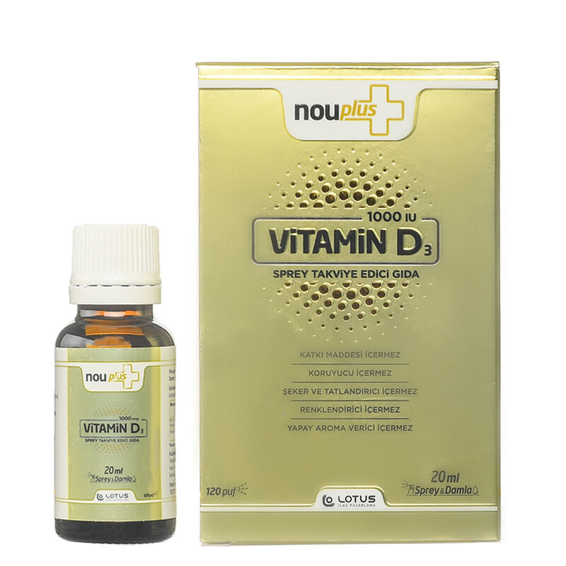 Nouplus Vitamin D3 1000 iu Spray 20 ml