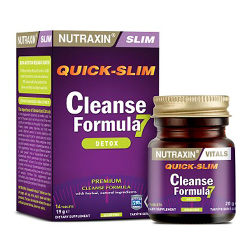 Nutraxin Quick-slim Cleanse Formula Detox 14 tablets