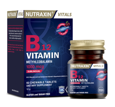 Nutraxin Vitals B12 vitamin 1000 mcg 60 tablets