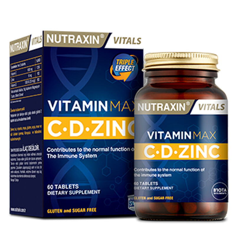 Nutraxin Vitamin Max C.d Zinc 60 tablets