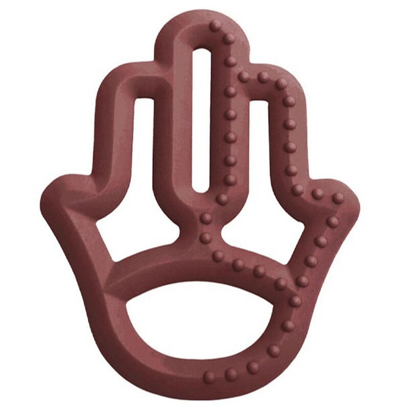 Oioi Mother's Hand Silicone Teether 3 months+ Claret Red