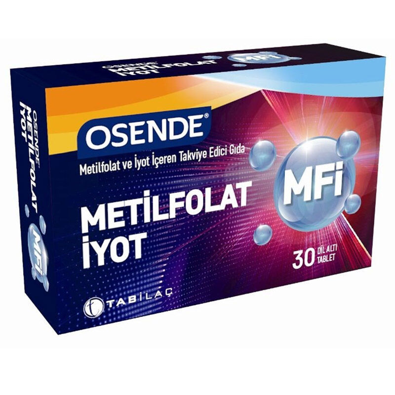 Osende Methylfolate And Iodine Tablet Supplementary Food 30 tablets