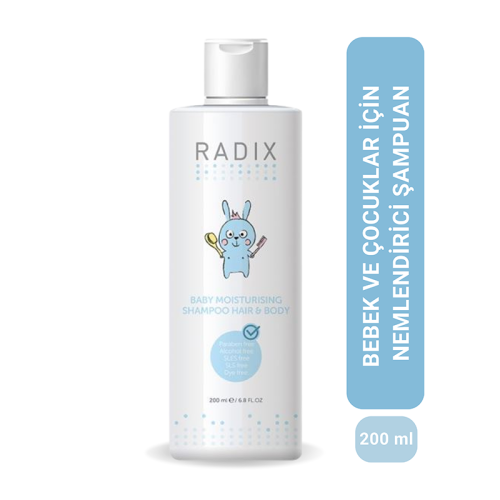 Radix Moisturizing Baby Shampoo Hair And Body 200 ml