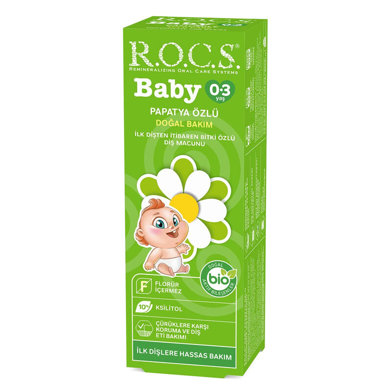 Rocs Baby 0-3 years Swallowable Toothpaste With Chamomile Extract 35 ml.