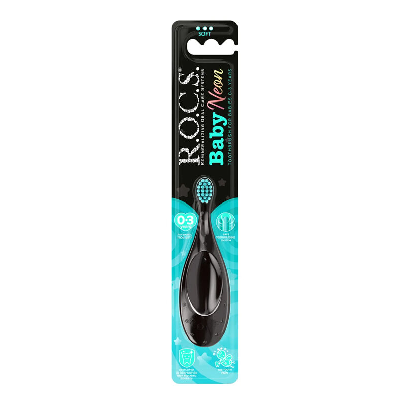 Rocs Baby Neon 0-3 years Old Children's Toothbrush