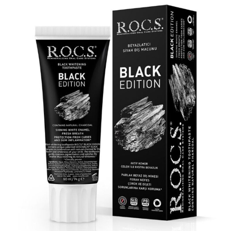 Rocs Black Edition Whitening Toothpaste 60 ml