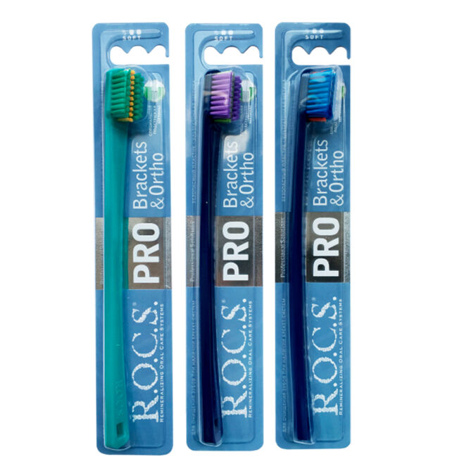 Rocs Pro Brackets And Ortho Soft Toothbrush