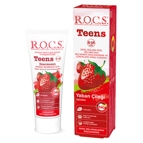 Rocs Teens Wild Strawberry Toothpaste 60 ml