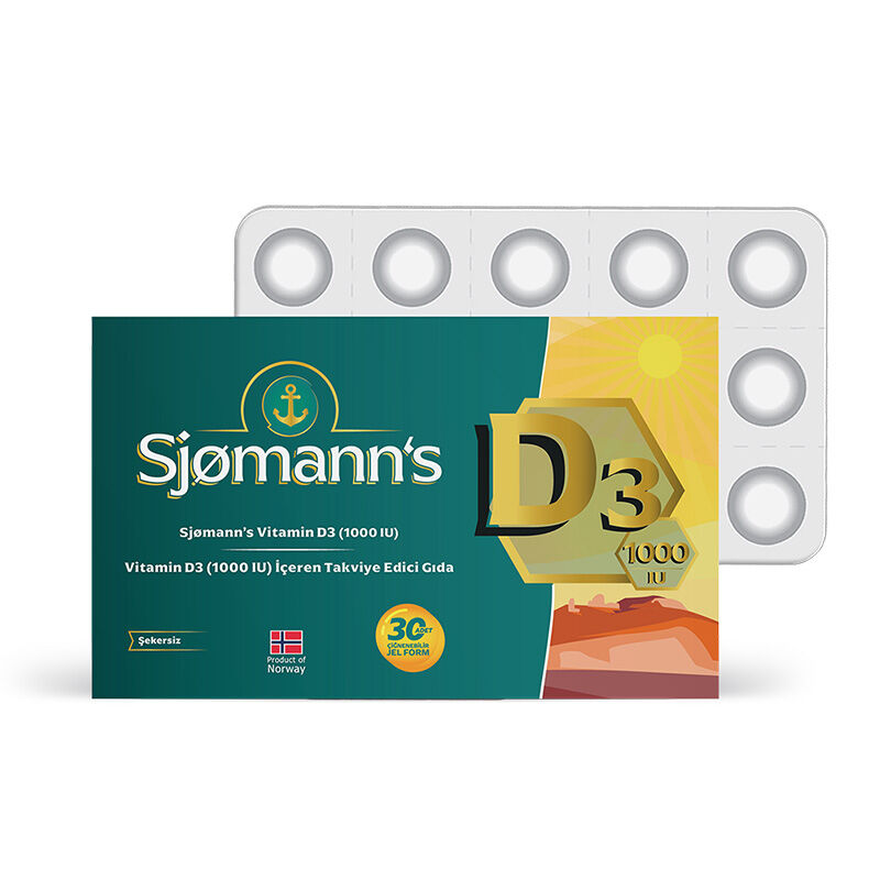 EasyVit Sjomann’s Vitamin D3 1000 iu Containing Supplementary Food 30 pcs Chewable Gel Form