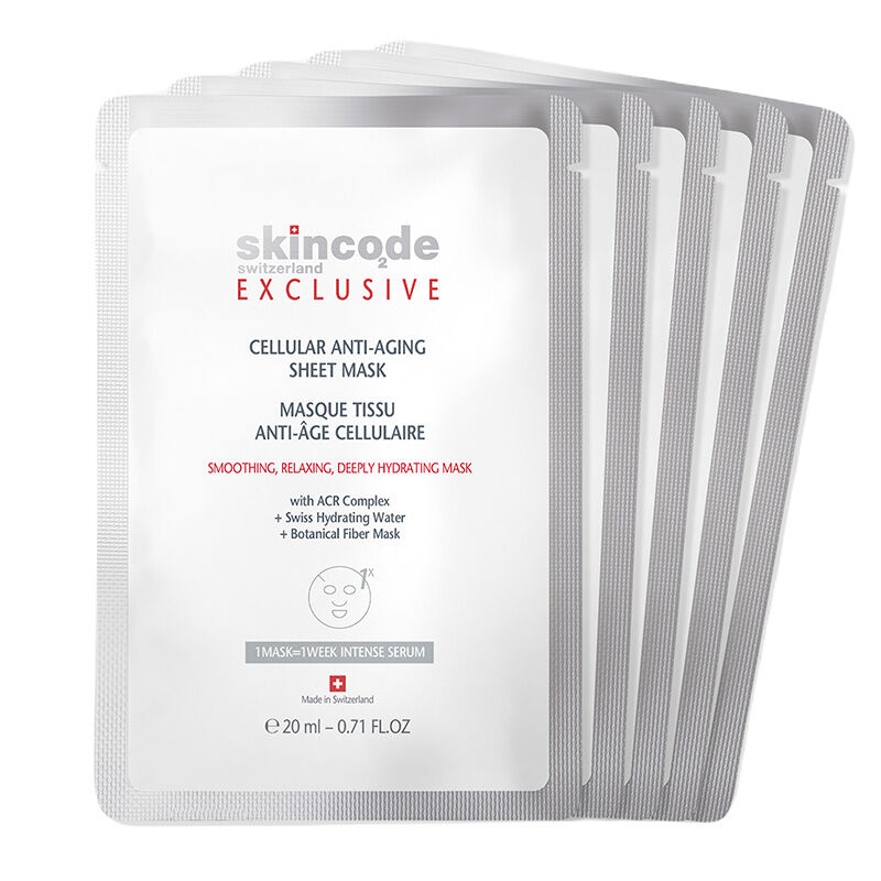 Skincode Exclusive Cellular Anti Aging Sheet Mask 20 ml X 5 pcs