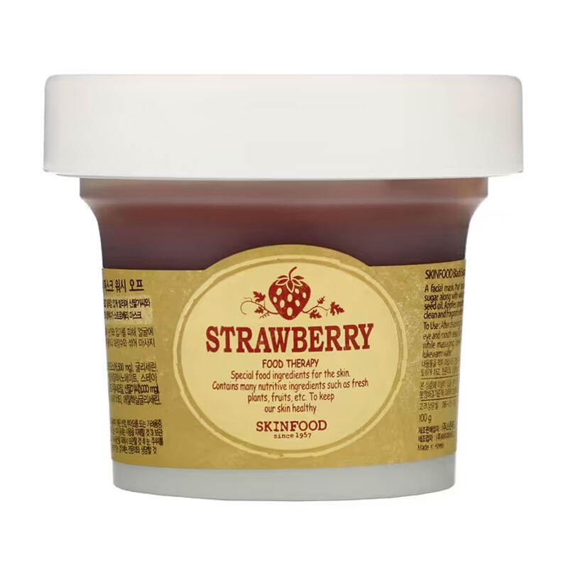 Skinfood Black Sugar Reusable Face Care Mask 100 g - Strawberry