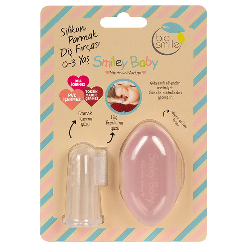 Biosmile Silikonfingerzahnbürste für Babys 0