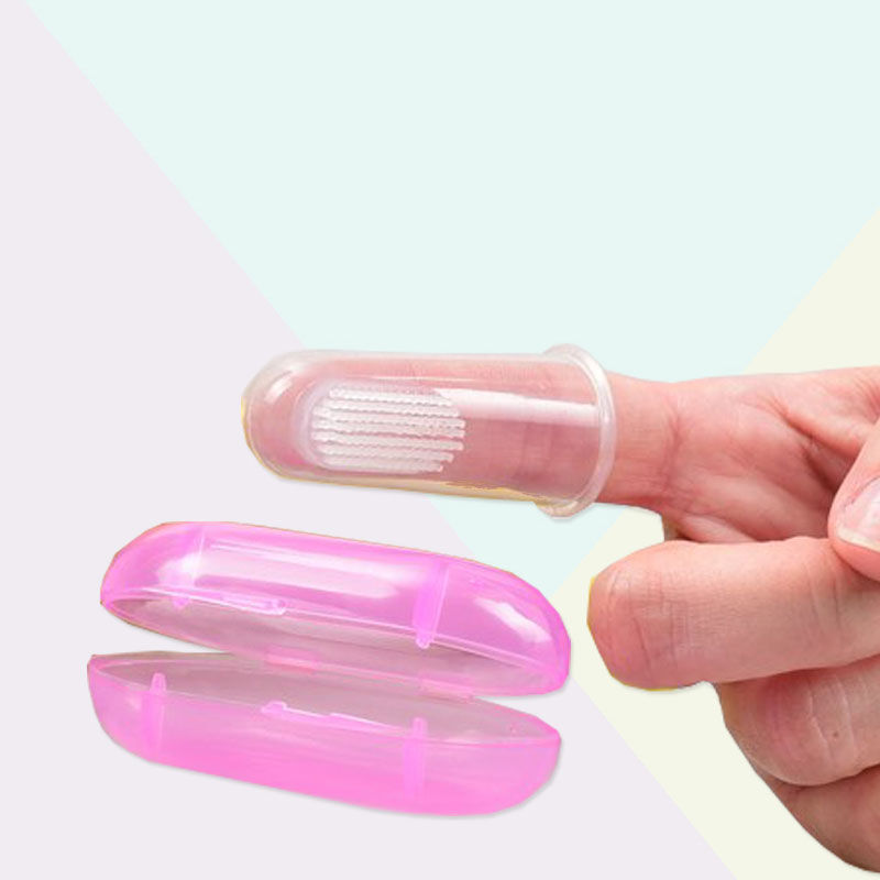 Biosmile Silikonfingerzahnbürste für Babys 0