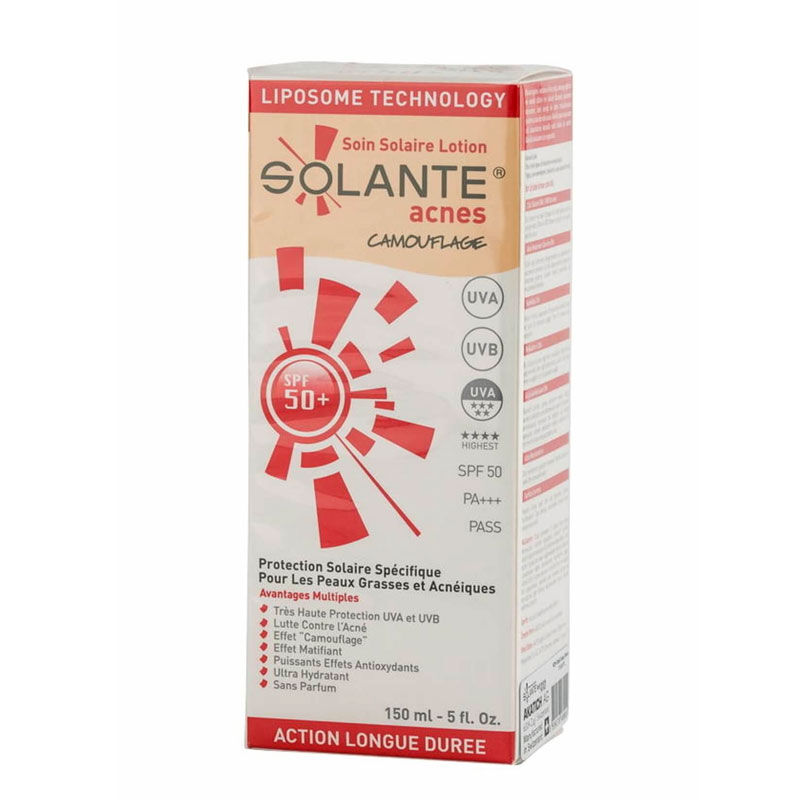 Solante Acnes Tinted Lotion Spf 50+ 150 ml